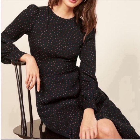 Reformation Josephine Midi Dress Like New - Picture 1 of 16